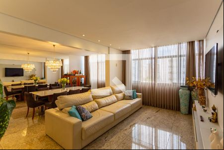 Sala de apartamento para alugar com 4 quartos, 150m² em Lourdes, Belo Horizonte