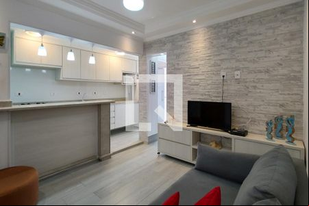 Sala de apartamento para alugar com 2 quartos, 45m² em Guilhermina, Praia Grande