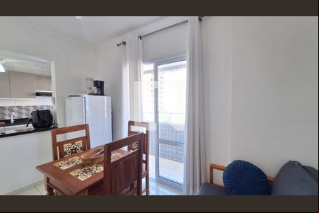 Sala/Cozinha de apartamento para alugar com 1 quarto, 42m² em Boqueirão, Praia Grande