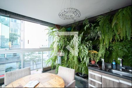 Varanda gourmet e Jardim vertical de apartamento para alugar com 4 quartos, 130m² em Dona Clara, Belo Horizonte