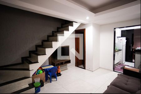 Sala  de casa de condomínio à venda com 2 quartos, 53m² em Jardim Leblon, Belo Horizonte