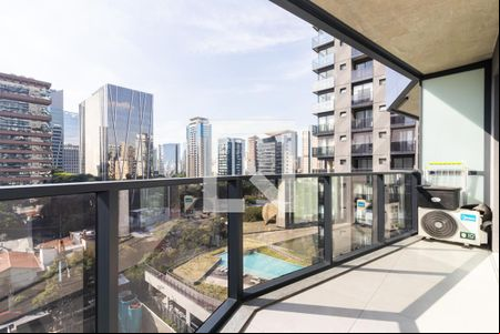 Varanda de apartamento para alugar com 1 quarto, 45m² em Itaim Bibi, São Paulo