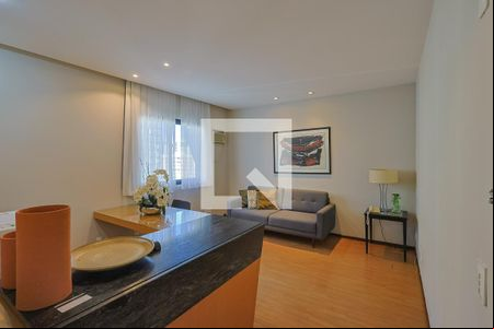 Sala de apartamento para alugar com 1 quarto, 49m² em Funcionários, Belo Horizonte