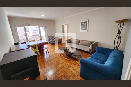 Sala de apartamento para alugar com 3 quartos, 100m² em Pompéia, Santos