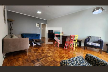 Sala de apartamento para alugar com 3 quartos, 100m² em Pompéia, Santos