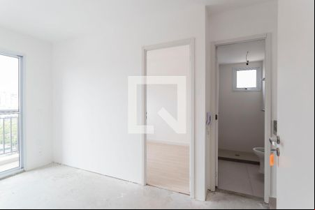 Sala/Cozinha de kitnet/studio para alugar com 1 quarto, 27m² em Indianópolis, São Paulo