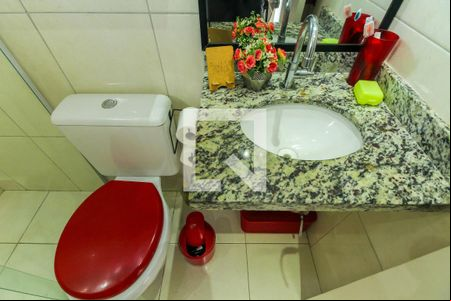 Banheiro da Suíte de casa de condomínio à venda com 3 quartos, 101m² em Penha de França, São Paulo