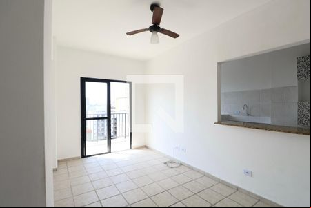 Sala de apartamento para alugar com 1 quarto, 46m² em Balneario Cidade Atlantica, Guarujá