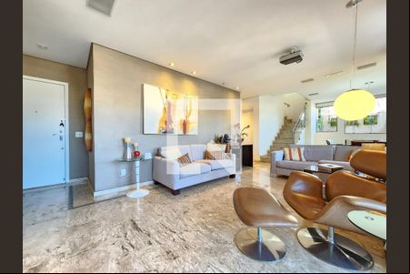 Sala de apartamento à venda com 4 quartos, 238m² em Coração de Jesus, Belo Horizonte