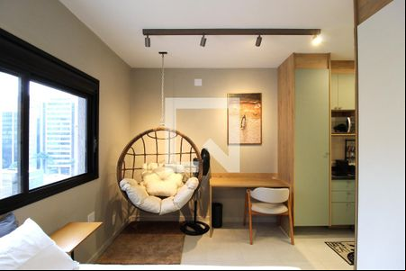Sala/Quarto de kitnet/studio para alugar com 1 quarto, 25m² em Vila Olímpia, São Paulo