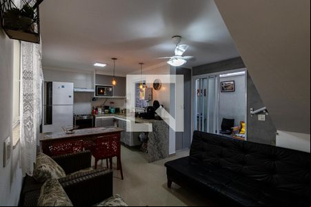 Sala de casa para alugar com 3 quartos, 100m² em Loteamento Joao Batista Juliao, Guarujá