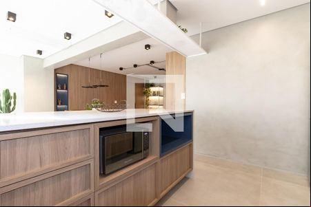 Cozinha de apartamento à venda com 1 quarto, 79m² em Indianópolis, São Paulo