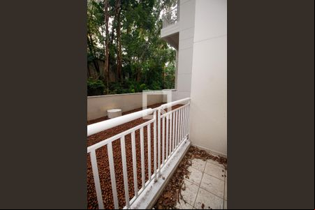 Varanda da Sala de kitnet/studio à venda com 1 quarto, 48m² em Vila Andrade, São Paulo