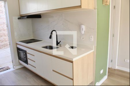 Sala/Cozinha de casa de condomínio para alugar com 2 quartos, 87m² em Chácara Ondas Verdes, Cotia