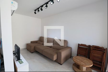 Sala de apartamento para alugar com 2 quartos, 71m² em Loteamento João Batista Julião, Guarujá