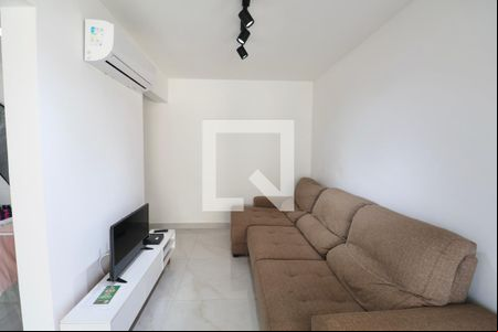 Sala de apartamento para alugar com 2 quartos, 71m² em Loteamento João Batista Julião, Guarujá