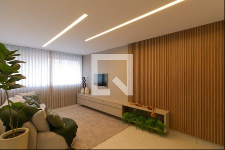 Sala  de apartamento à venda com 3 quartos, 160m² em Paquetá, Belo Horizonte