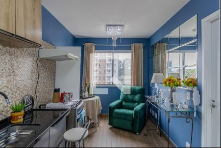 Sala de apartamento à venda com 1 quarto, 24m² em Paraíso do Morumbi, São Paulo