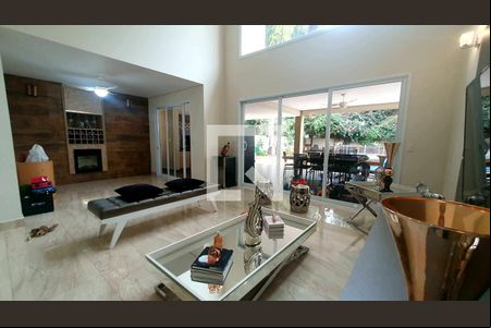 Sala de casa de condomínio para alugar com 3 quartos, 377m² em Boa Esperança, Paulínia