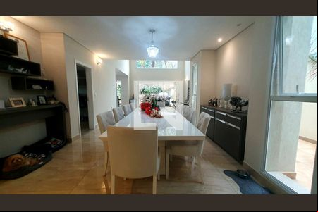 Sala de casa de condomínio para alugar com 3 quartos, 377m² em Boa Esperança, Paulínia