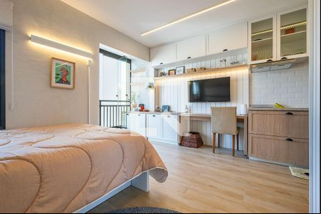 Studio de kitnet/studio para alugar com 1 quarto, 30m² em Pinheiros, São Paulo