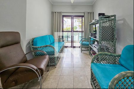 Sala  de apartamento para alugar com 3 quartos, 100m² em Jardim Sao Miguel, Guarujá