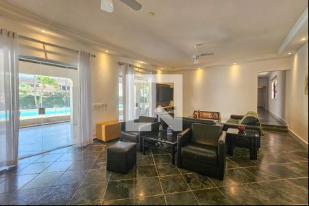 Sala de casa de condomínio para alugar com 3 quartos, 400m² em Jardim Acapulco, Guarujá