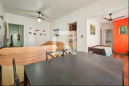 Sala de apartamento para alugar com 1 quarto, 99m² em Balneario Cidade Atlantica, Guarujá