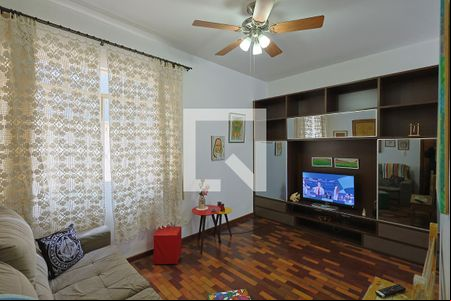 Sala de apartamento para alugar com 3 quartos, 90m² em Santo Antônio, Belo Horizonte