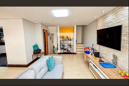 Sala - Sala de Jantar de casa de condomínio à venda com 3 quartos, 210m² em Parque das Nações, Santo André