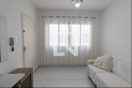 Sala de apartamento para alugar com 2 quartos, 50m² em Jardim Tejereba, Guarujá