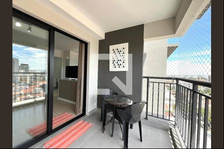 Varanda de kitnet/studio à venda com 1 quarto, 35m² em Mirandópolis, São Paulo