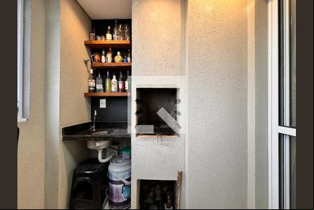 Varanda gourmet de apartamento à venda com 2 quartos, 53m² em Vila Tibiriçá, Santo André