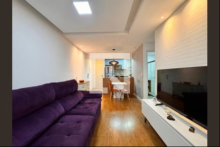 Sala de apartamento à venda com 2 quartos, 53m² em Vila Tibiriçá, Santo André