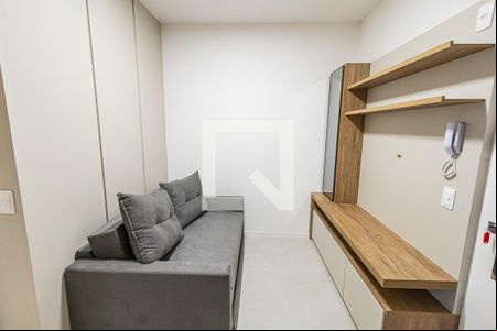 Sala e cozinha americana de apartamento à venda com 1 quarto, 33m² em Paquetá, Belo Horizonte
