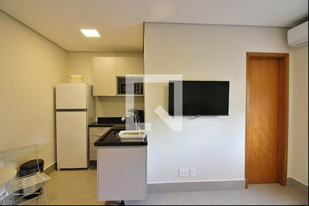Sala/Quarto/Cozinha  de kitnet/studio para alugar com 1 quarto, 23m² em Centro, São Bernardo do Campo