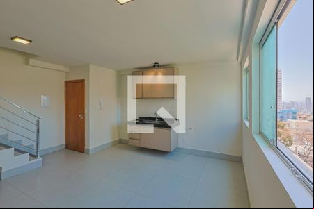 Sala/Cozinha  de apartamento para alugar com 1 quarto, 80m² em São Pedro, Belo Horizonte