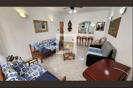 Sala de apartamento para alugar com 1 quarto, 60m² em Boqueirão, Santos