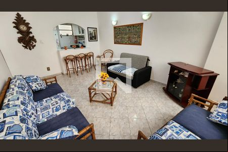 Sala de apartamento para alugar com 1 quarto, 60m² em Boqueirão, Santos