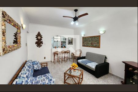 Sala de apartamento para alugar com 1 quarto, 60m² em Boqueirão, Santos