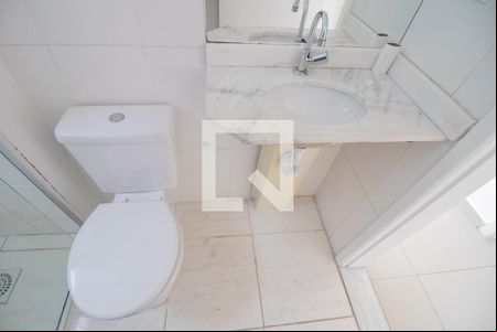 Banheiro da Suíte de apartamento à venda com 3 quartos, 88m² em Parque das Industrias, Betim