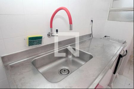 Cozinha + Área de Serviço de kitnet/studio à venda com 1 quarto, 31m² em Cidade Baixa, Porto Alegre