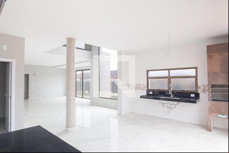 sala de casa de condomínio à venda com 4 quartos, 390m² em Alphaville, Nova Lima