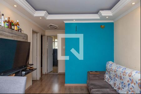 Sala  de apartamento à venda com 2 quartos, 54m² em Campanário, Diadema