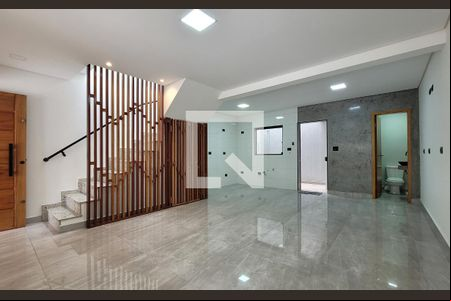 Sala de casa à venda com 3 quartos, 100m² em Jardim das Maravilhas, Santo André