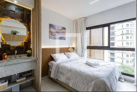 Sala/Quarto de apartamento para alugar com 1 quarto, 20m² em Moema, São Paulo