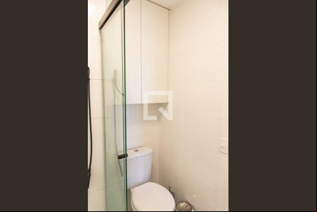 Banheiro de kitnet/studio à venda com 1 quarto, 28m² em Vila Dom Pedro I, São Paulo