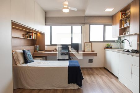 Sala/quarto de kitnet/studio à venda com 1 quarto, 28m² em Vila Dom Pedro I, São Paulo
