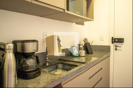 Cozinha  de kitnet/studio à venda com 1 quarto, 22m² em Centro Histórico, Porto Alegre