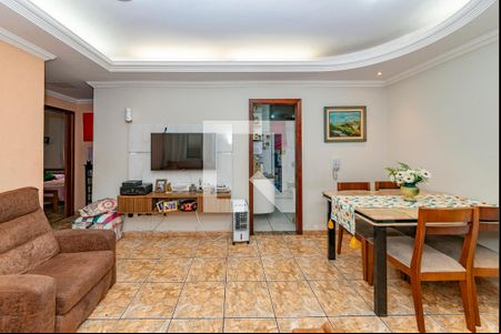 Sala de apartamento à venda com 3 quartos, 74m² em Monsenhor Messias, Belo Horizonte